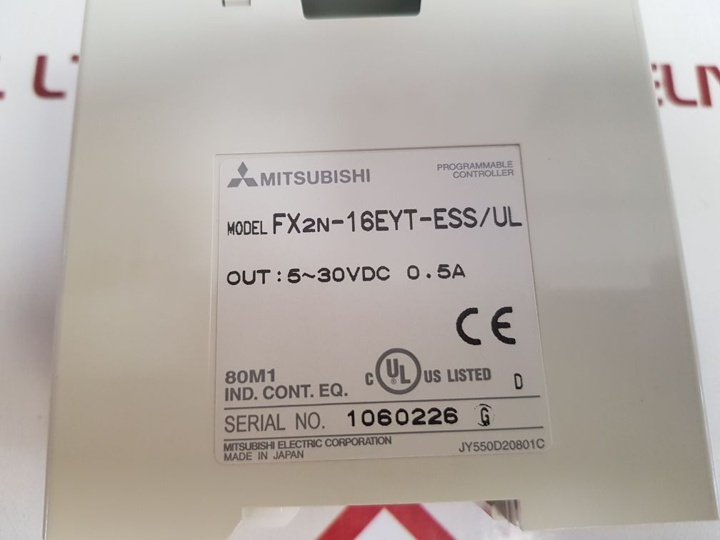 Mitsubishi Fx2N-16Eyt-ess/Ul Programmable Controller
