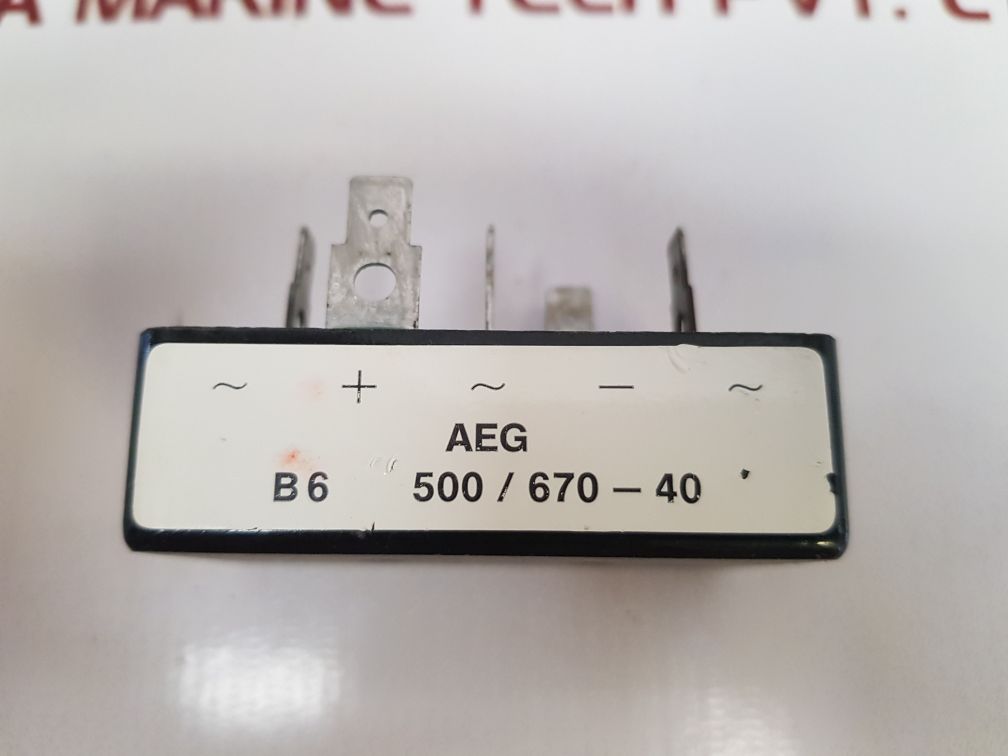 Aeg B6 500/670-40 Phase Bridge Rectifire
