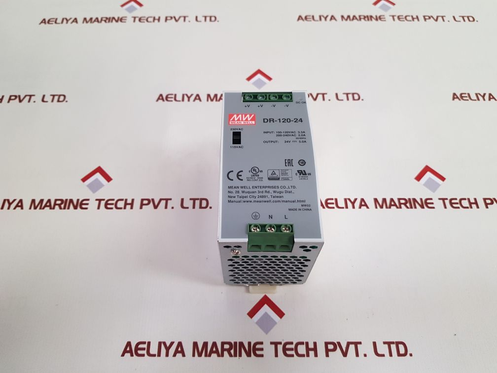 Mean Well Dr-120-24 Power Supply New
