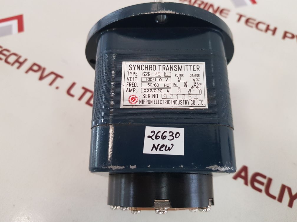 Nippon electric 62g-45-l synchro transmitter