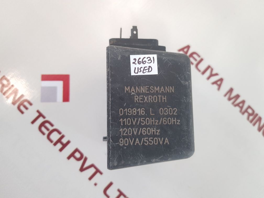 Mannesmann rexroth 019816 l 0302 solenoid coil