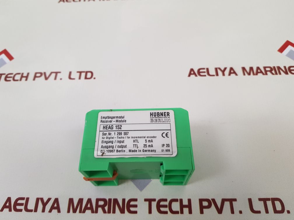 Hübner Heag 152 Digital Converter Used
