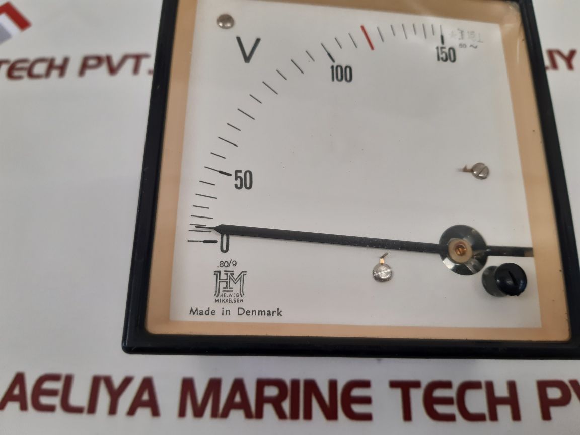 Helweg Mikkelsen Voltage Meter 0 To 150 V
