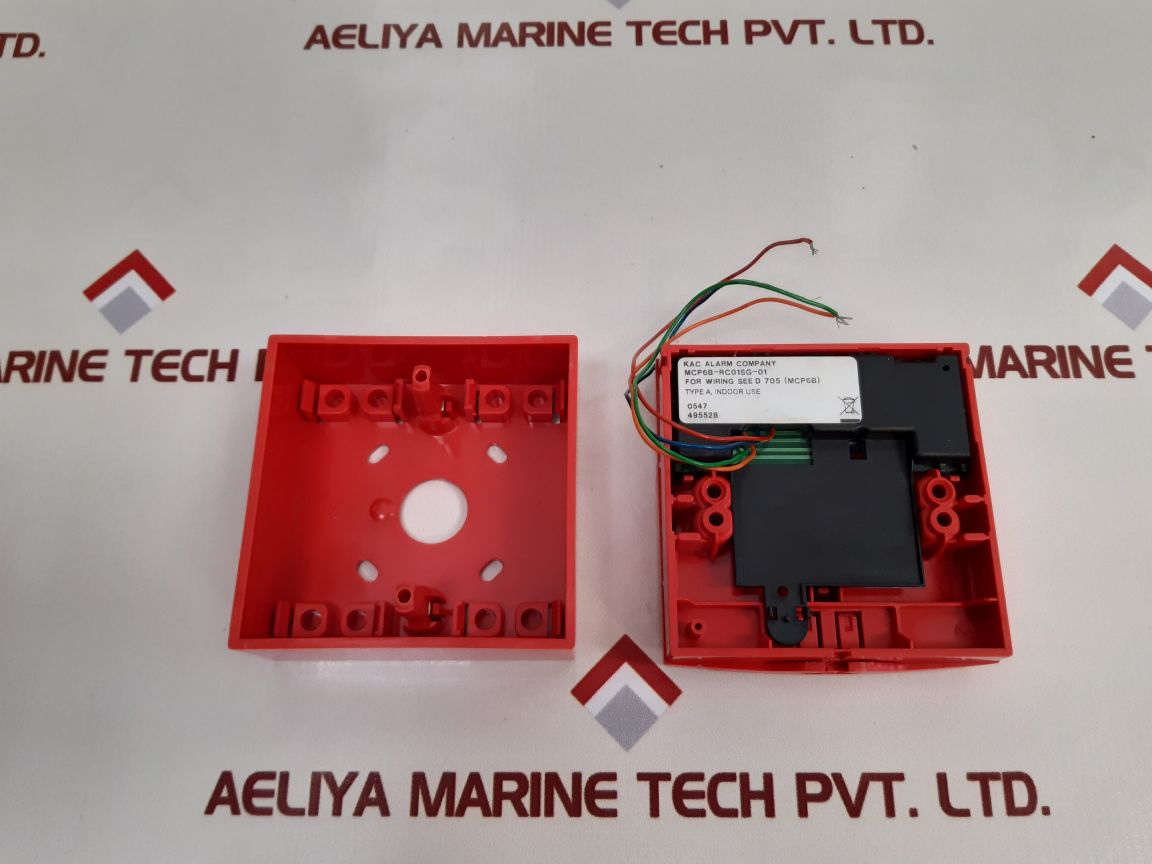 Kac Alarm Mcp6B-rc01Sg-01 Surface Mounted Manual Call Point
