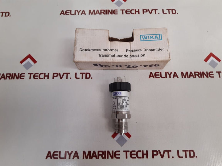 Wika S-10 Pressure Transmitter 14023597 New
