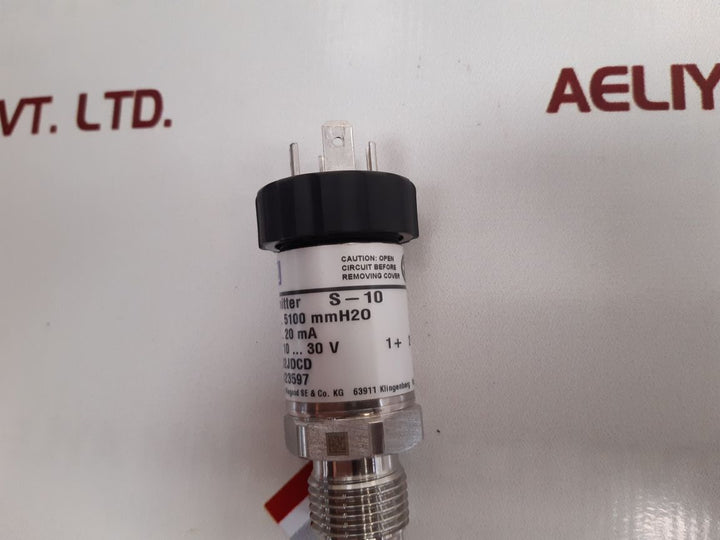 Wika S-10 Pressure Transmitter 14023597 New
