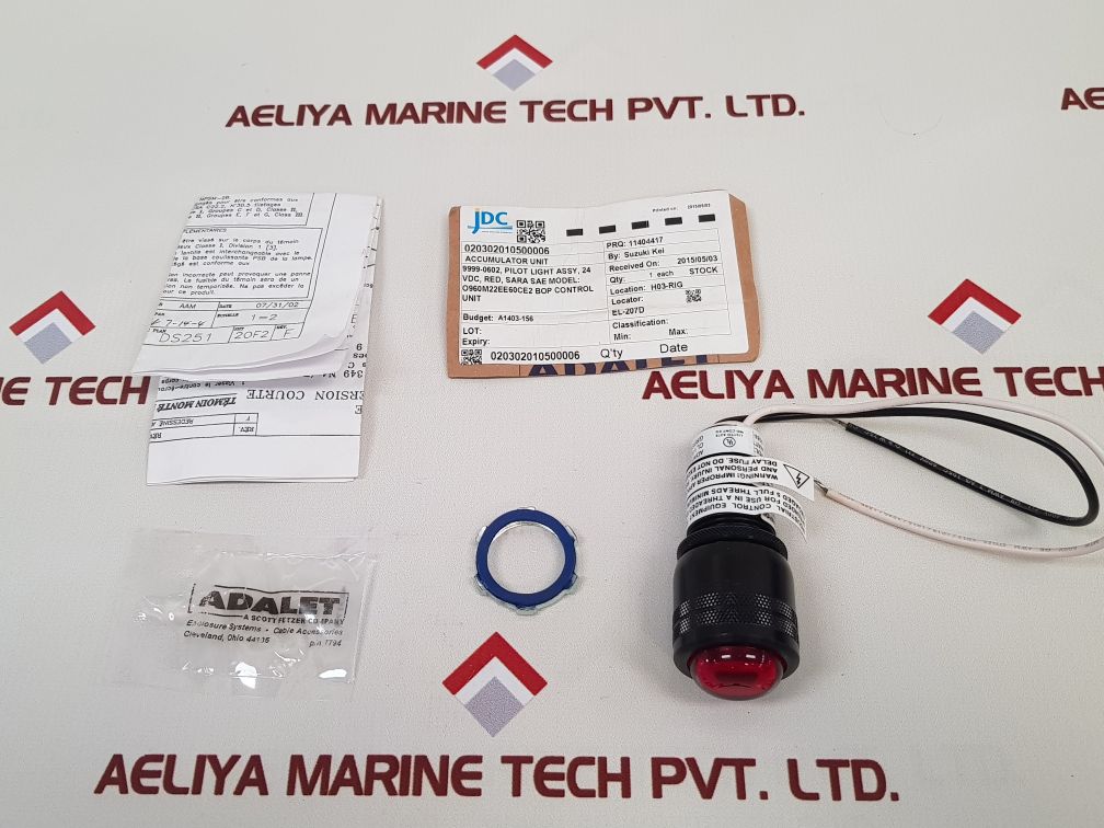 Adalet 5237-4 pilot light switch
