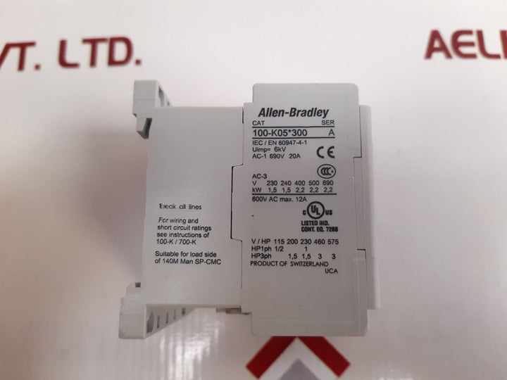 Allen-bradley 100-k05*300 Miniature Contact Ser: A
