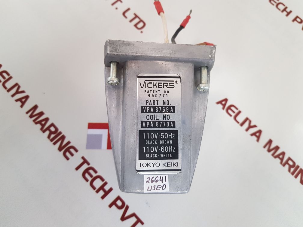 Tokyo keiki vickers vpa 8769a solenoid coil
