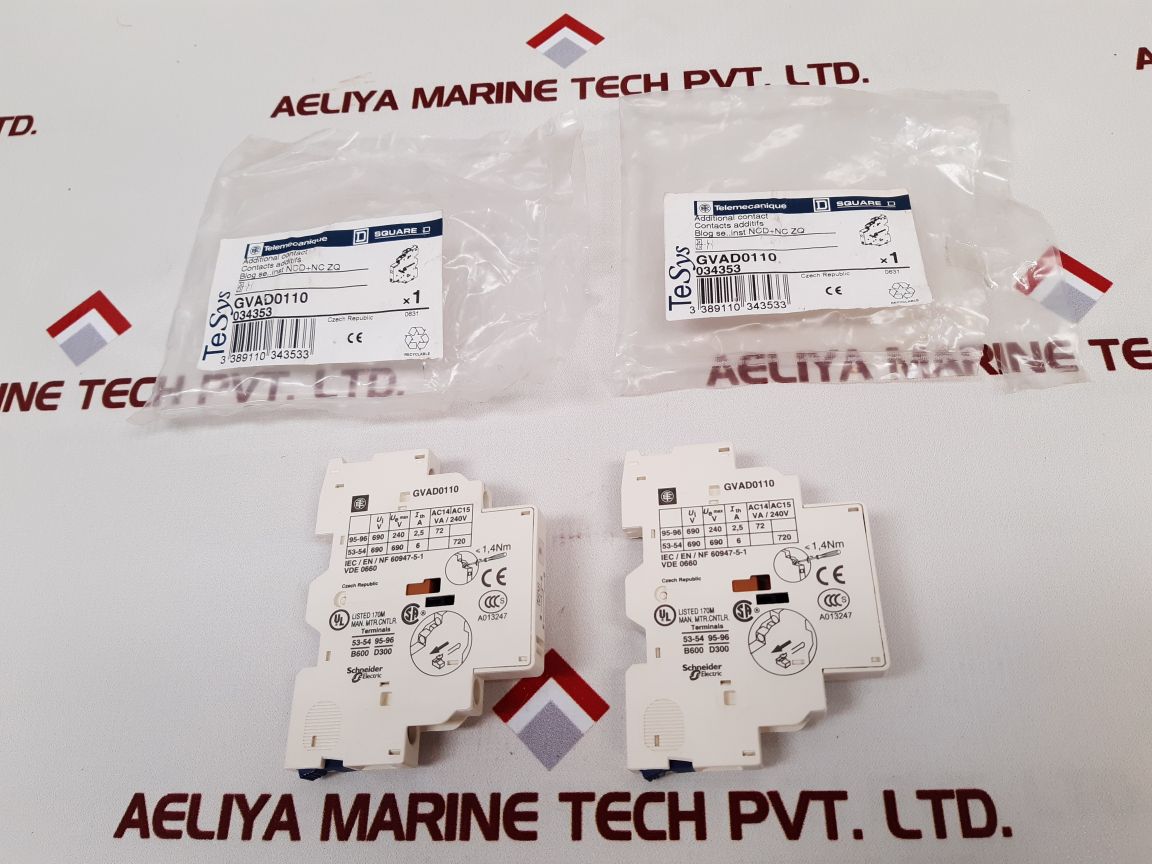 Telemecanique/ Schneider Electric Square D Gvad0110 Auxiliary Contact
