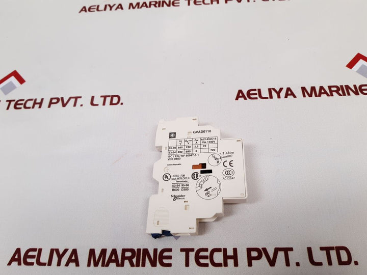 Telemecanique/ Schneider Electric Square D Gvad0110 Auxiliary Contact
