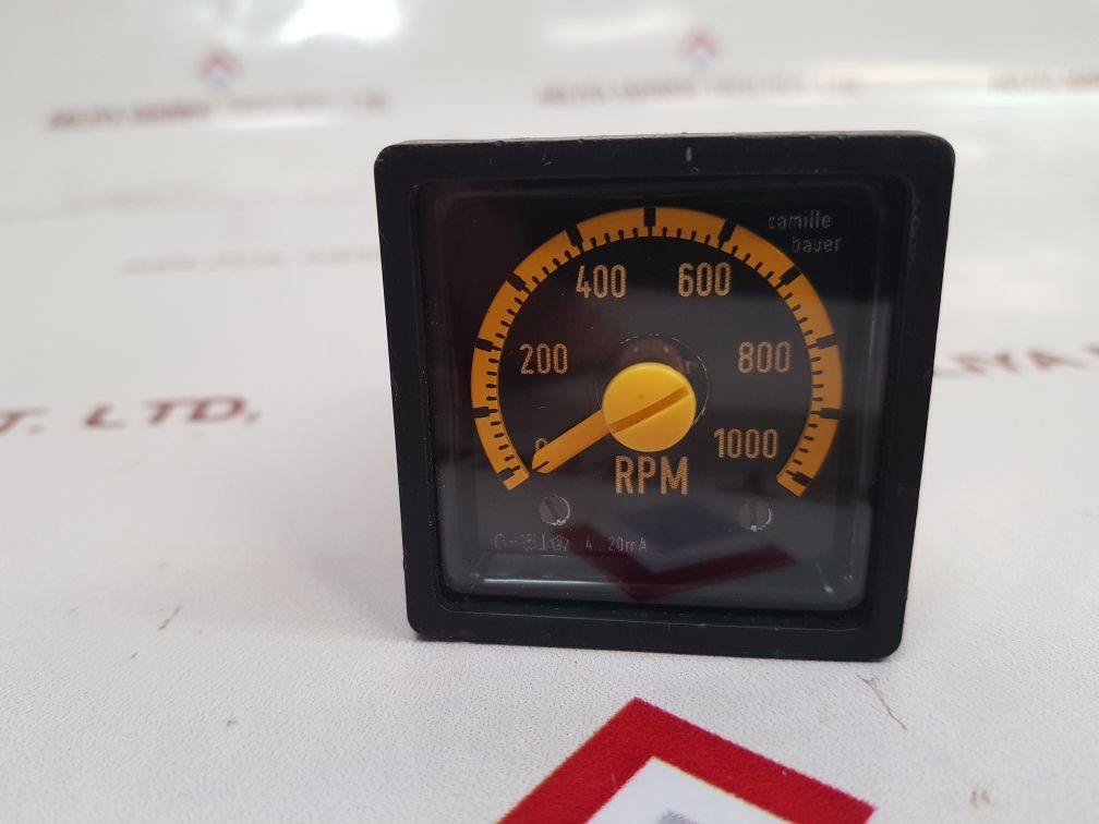 Camille Bauer Mounting Indicator Panel Meter 0 To 1000 Rpm
