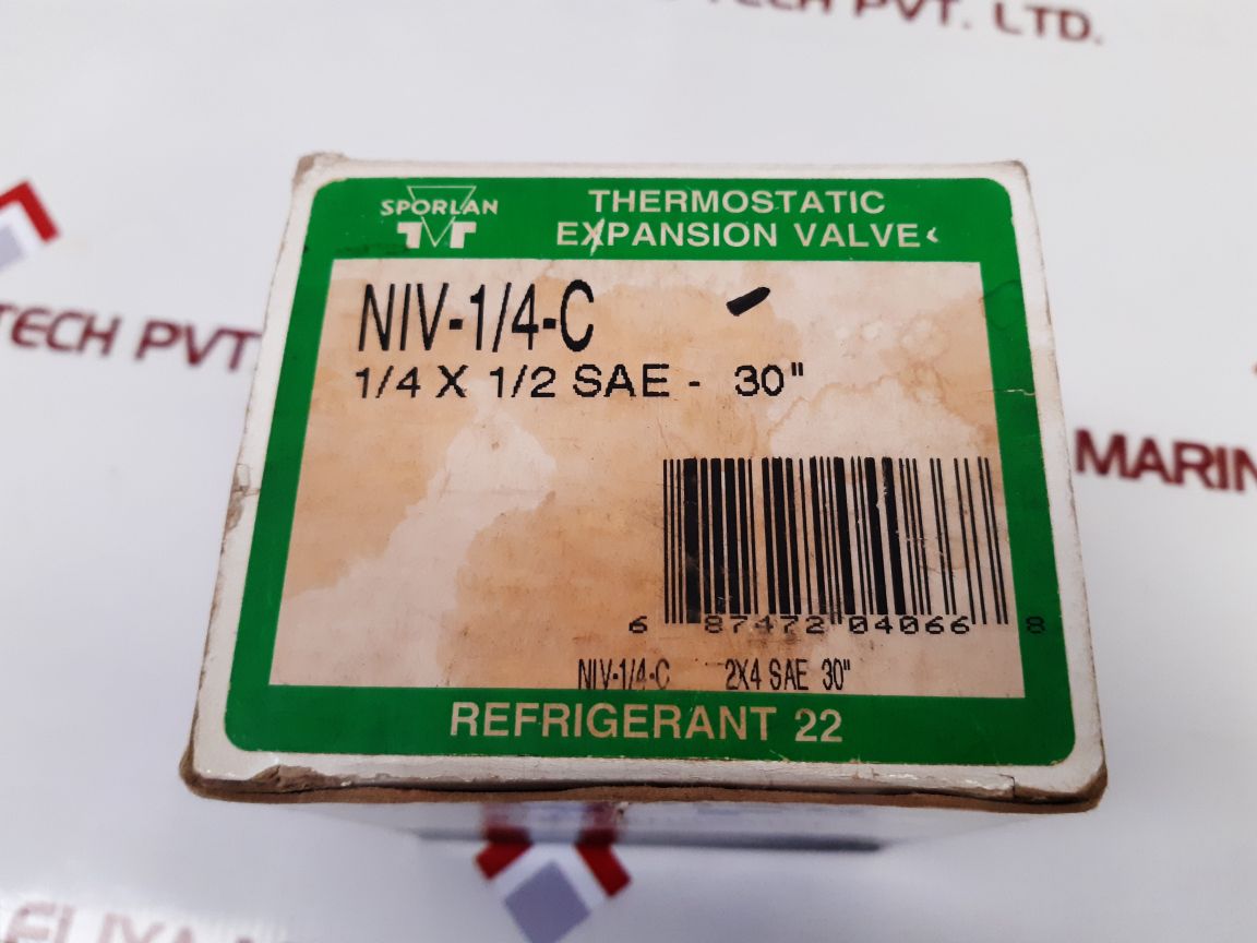 Sporlan Niv-1/4-c Thermostatic Expansion Valve
