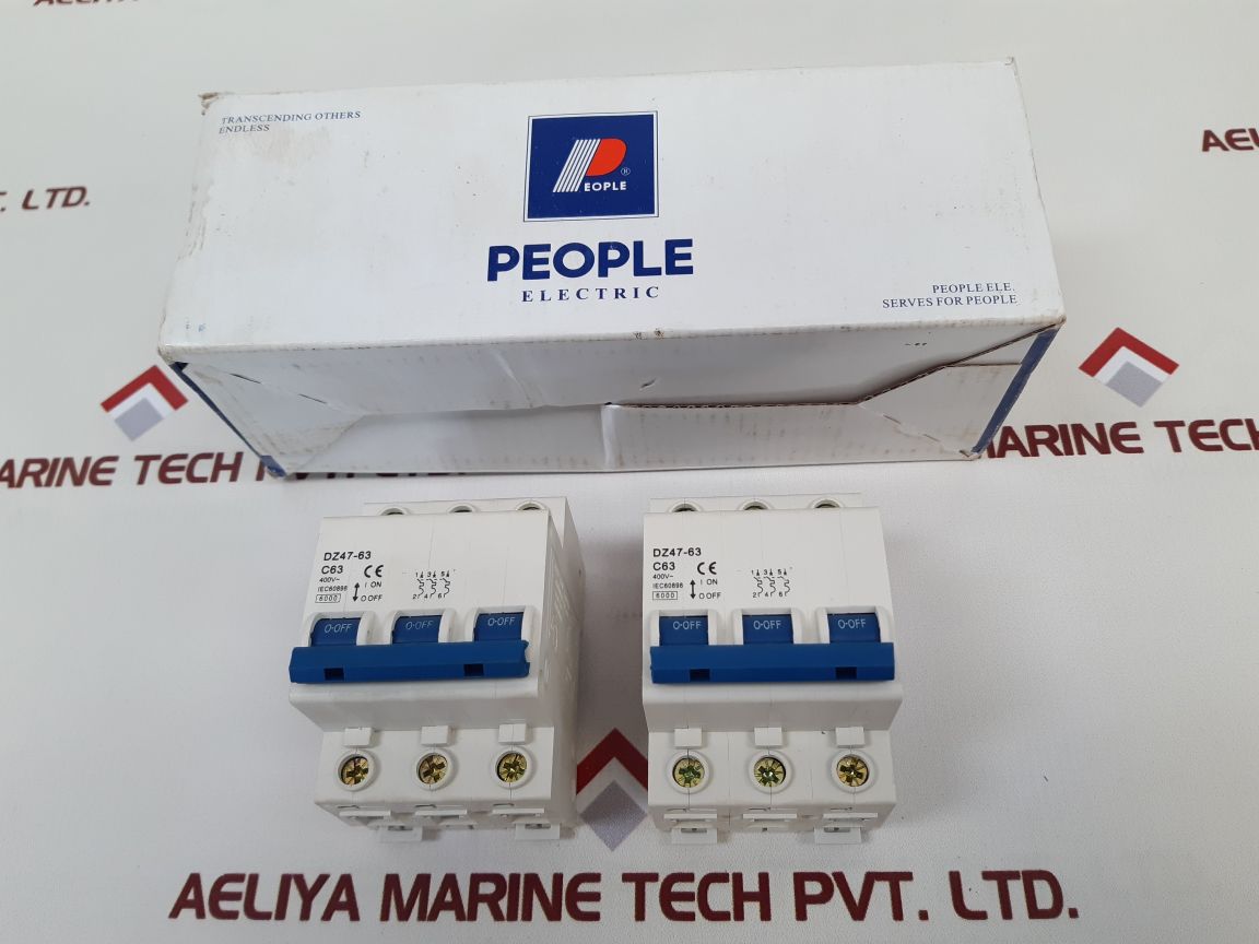 People Electric Dz47-63 Circuit Breaker C63
