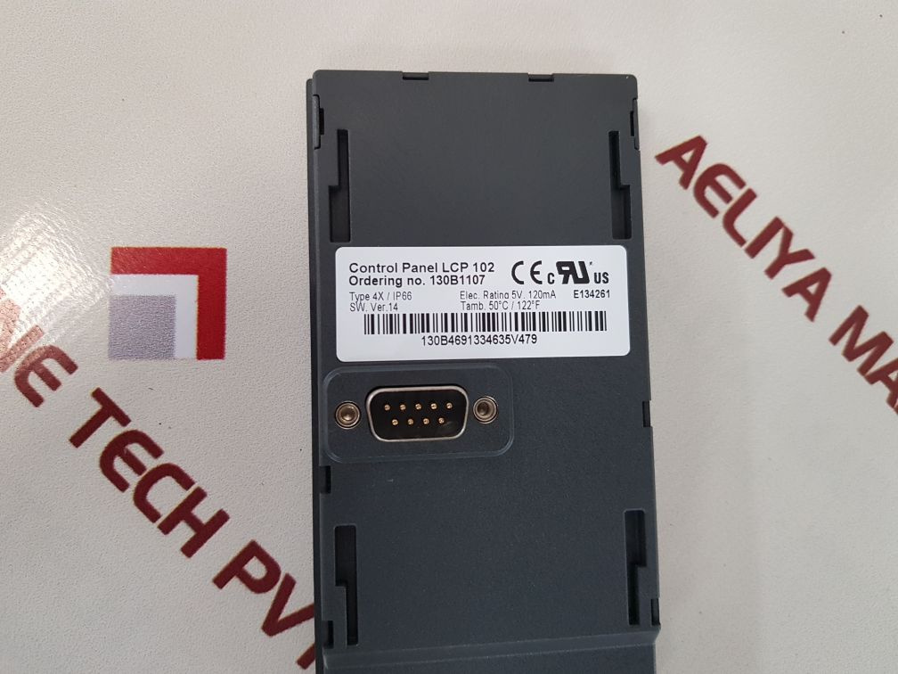 Danfoss 130b1107 control panel lcp 102