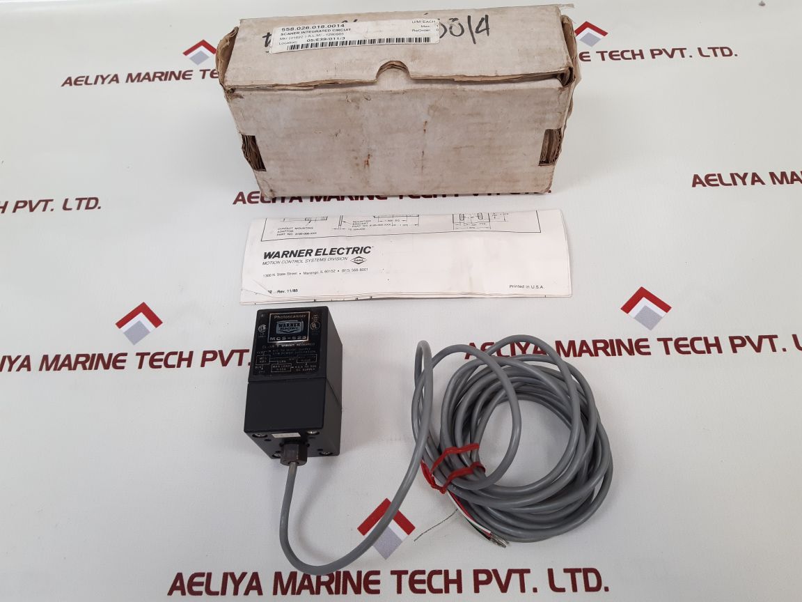 Warner Mcs-625 Retro Reflective Photoelectric Sensor
