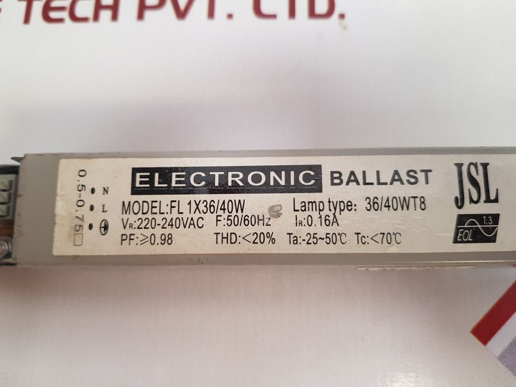 Jsl Fl1X36/40W Electronic Ballast
