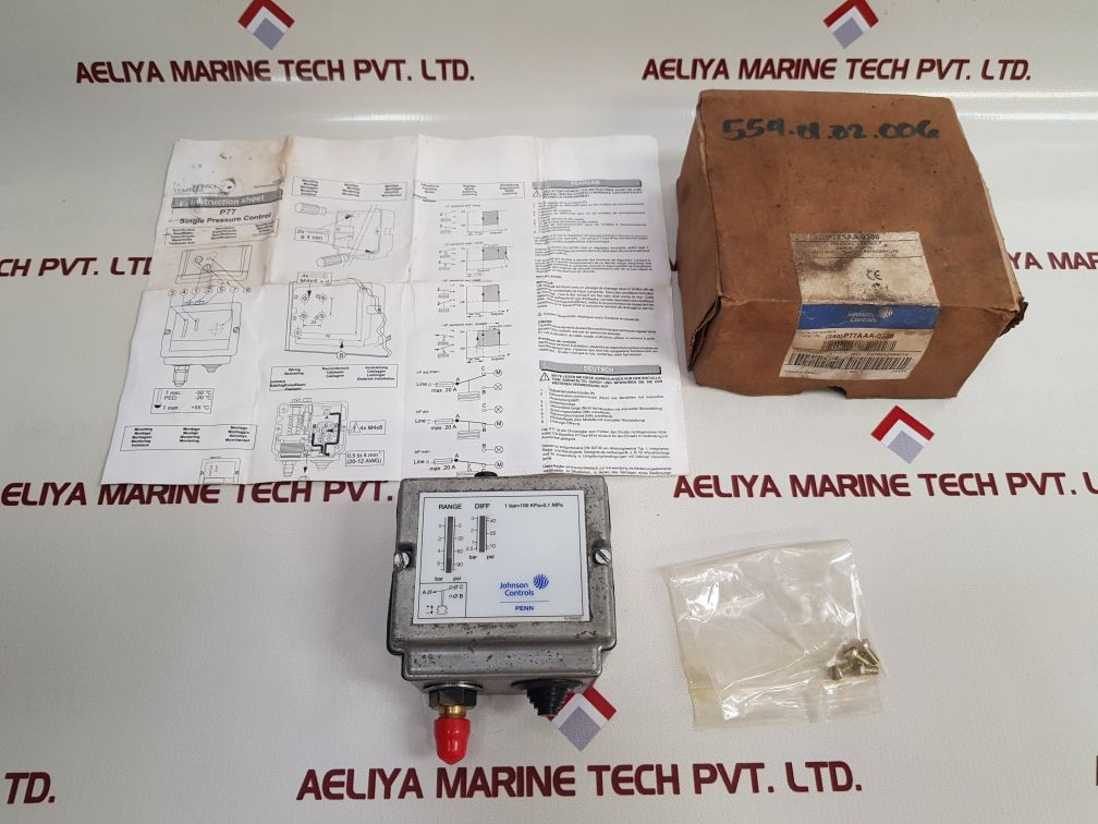 Johnson Controls Penn P77Aaa-9300 Pressure Control Switch
