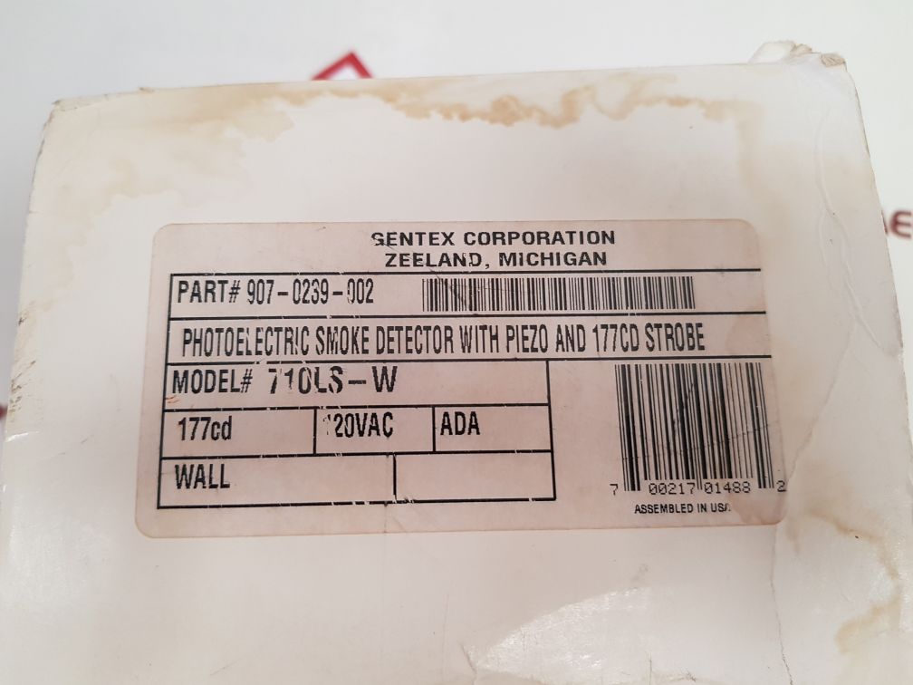 Gentex 710Ls-w Photoelectric Type Smoke Alarm
