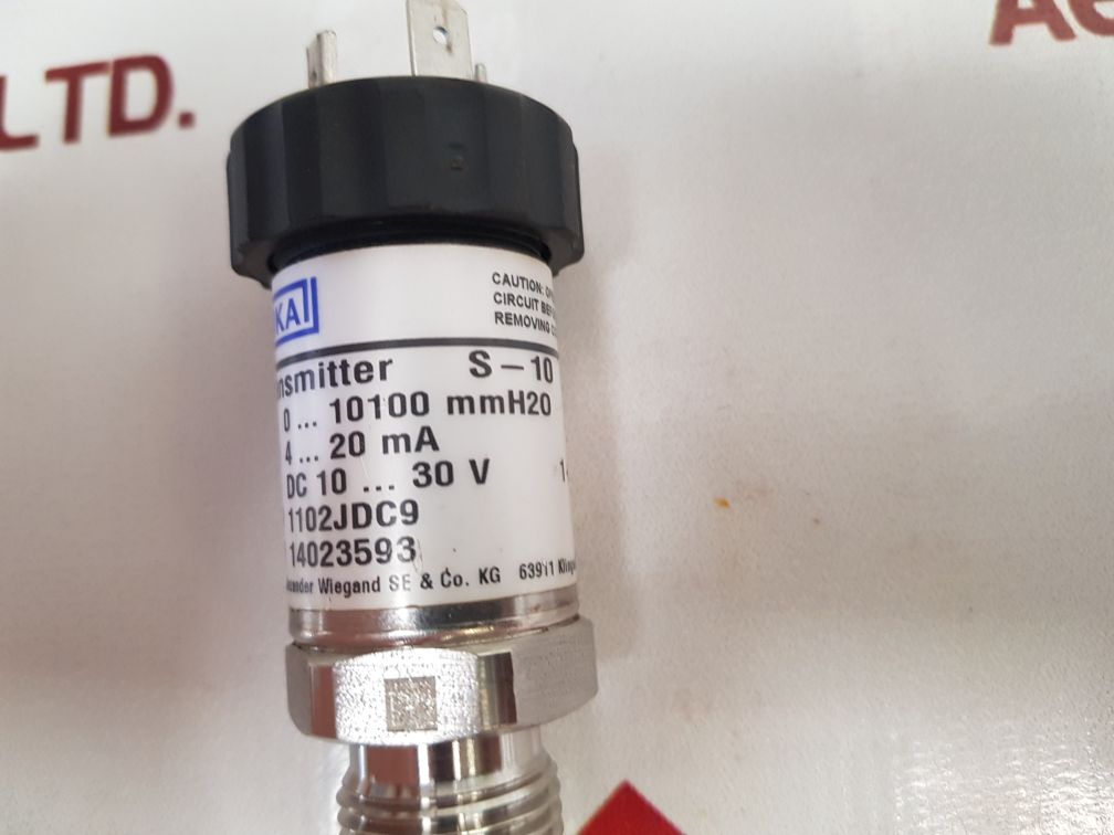 Wika S-10 Pressure Transmitter Sensor 14023593
