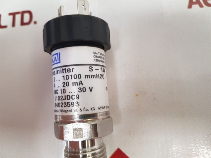 Wika S-10 Pressure Transmitter Sensor 14023593
