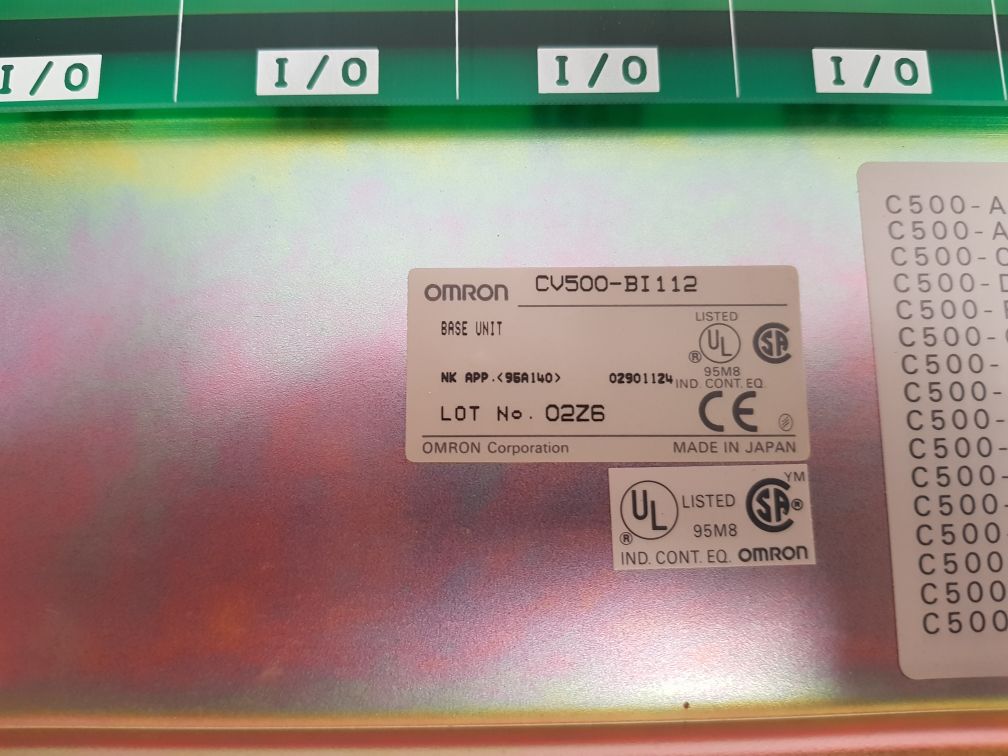 Omron Cv500-bi112 Base Unit
