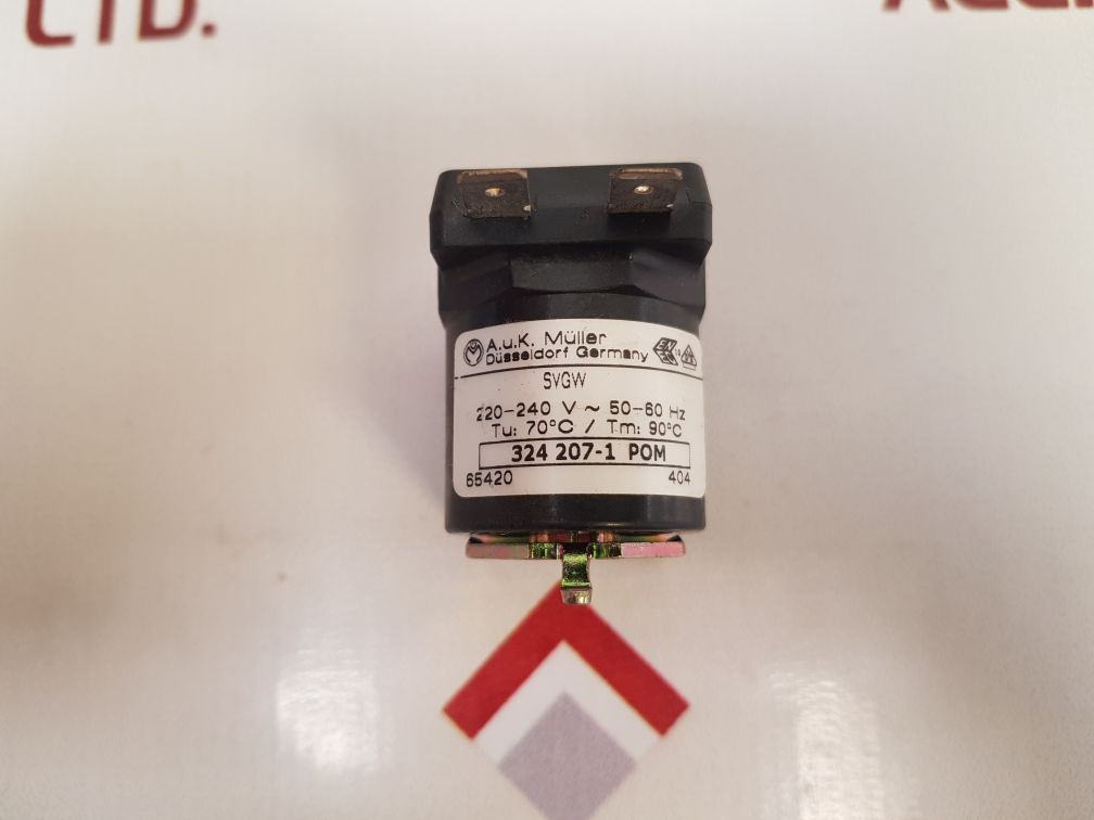 A.U.K. Müller 324 207-1 Pom Solenoid Valve Coil 220-240V~ 50-60 Hz
