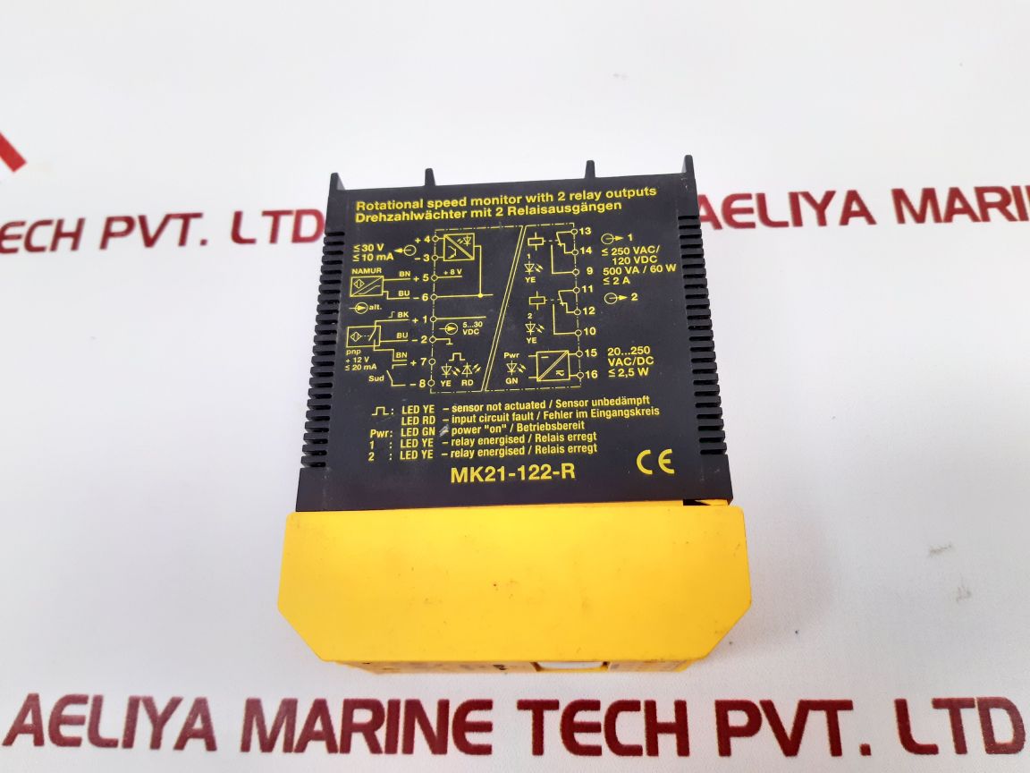 Turck Mk21-122-r Rotational Speed Monitor Relay
