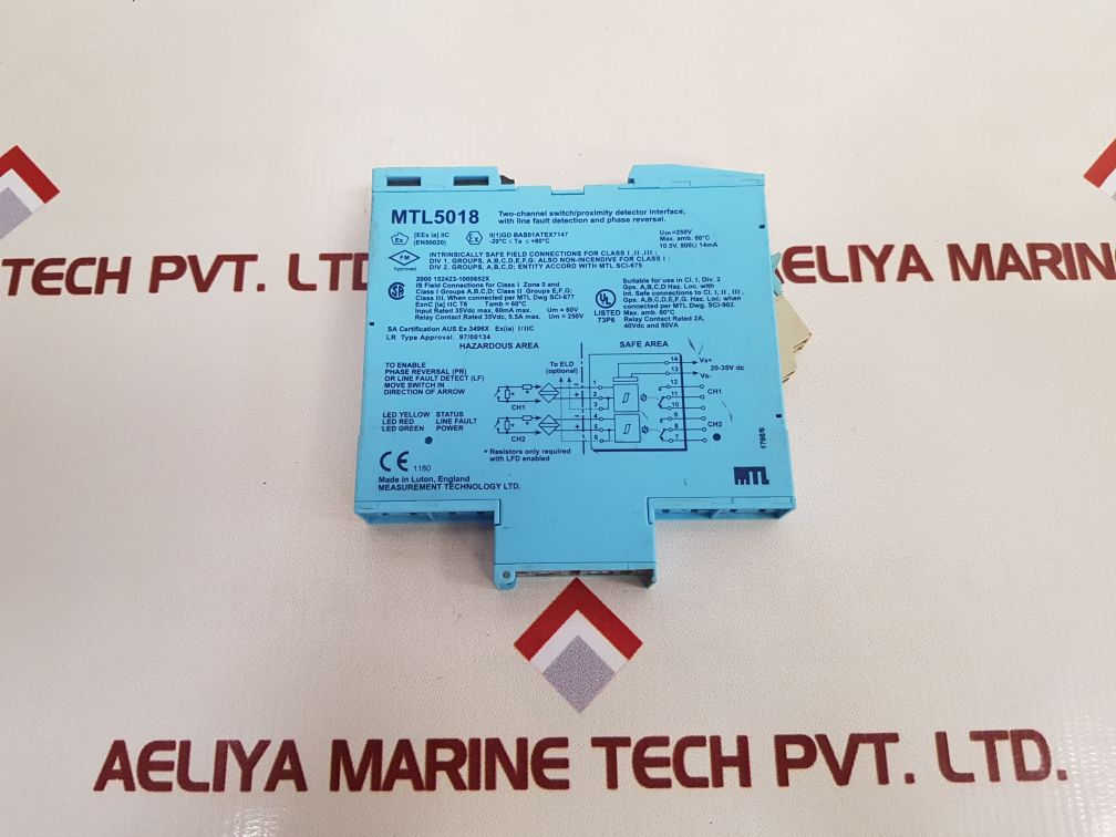 Measurement Technology Mtl5018 Proximity Detector Interface
