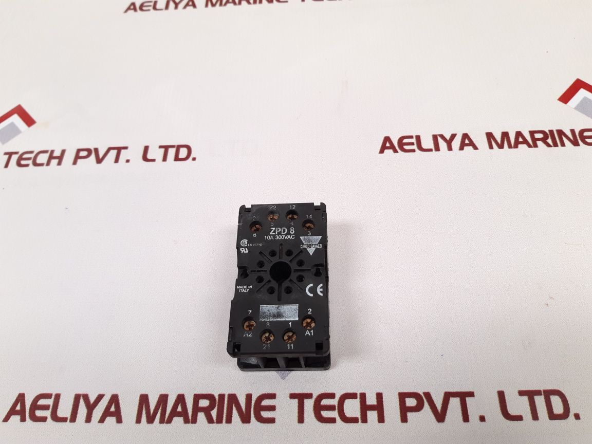 Carlo Gavazzi Zpd8 Socket Relay 10A 300Vac
