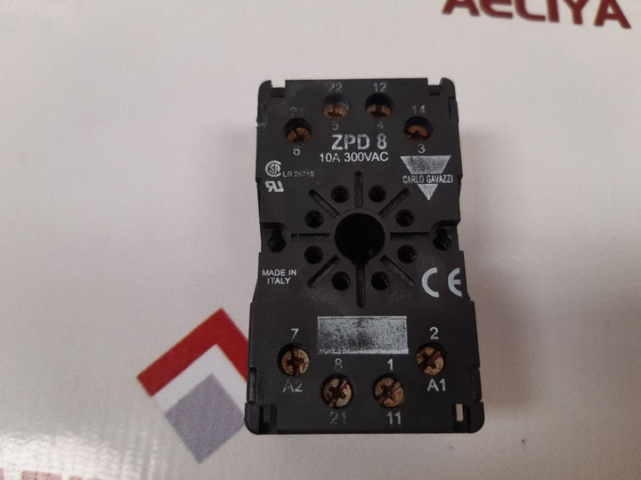 Carlo Gavazzi Zpd8 Socket Relay 10A 300Vac
