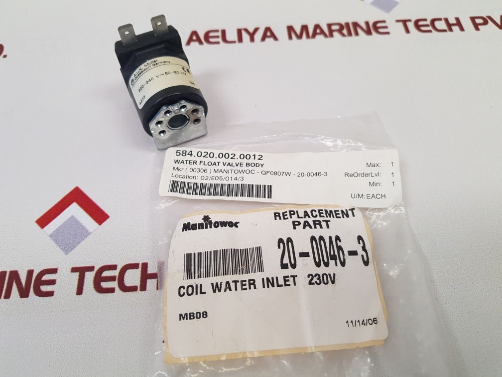 A.U.K. Muller 220-240V~ 50-60Hz Solenoid Coil
