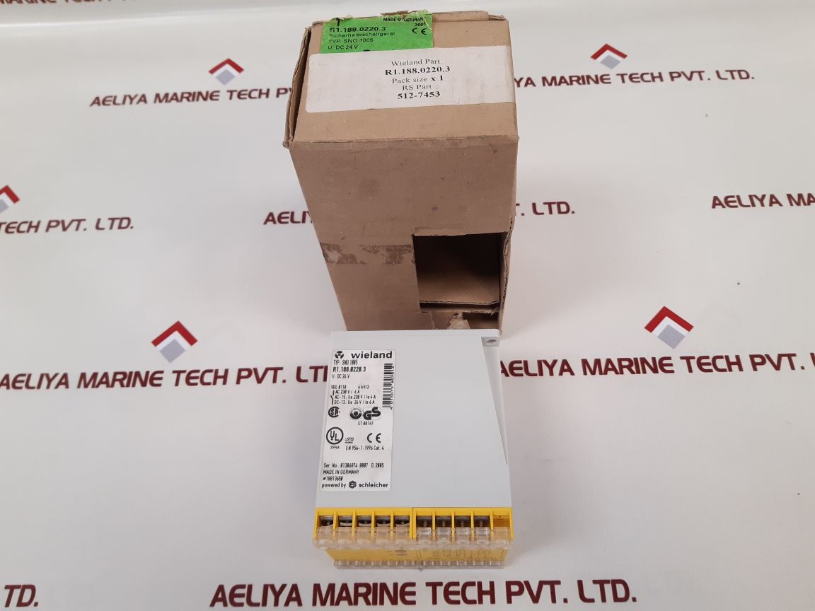 Wieland Sno 1005 Safety Relay R1.188.0220.3
