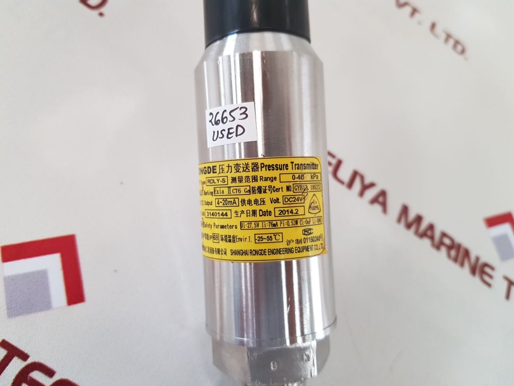 Rongde rdly-s pressure transmitter with cable ip68