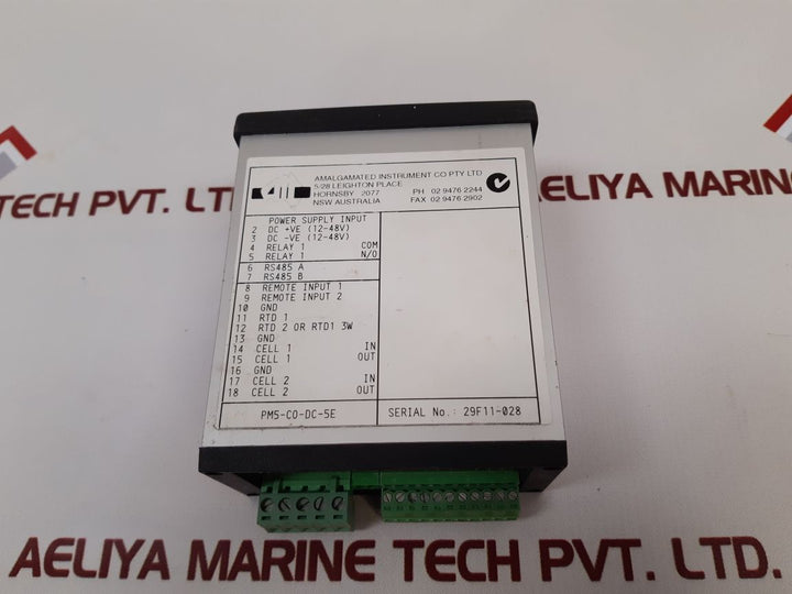 Amalgamated Pm5-c0-dc-5E Power Supply Input
