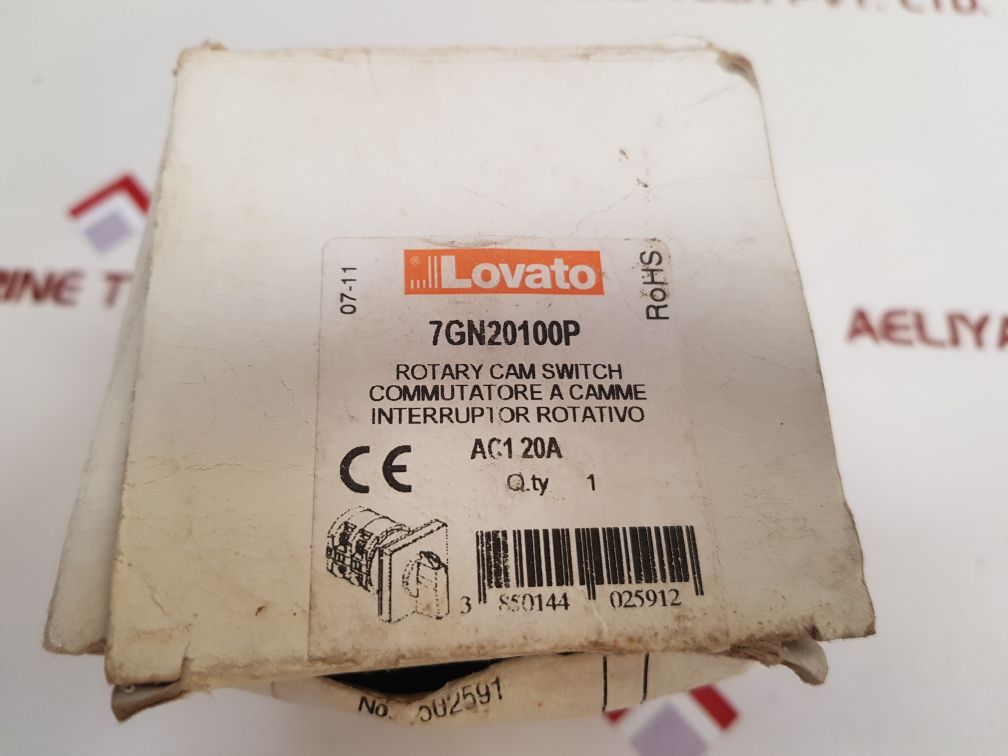 Lovato 7Gn20100P Ip65 Rotary Cam Switch
