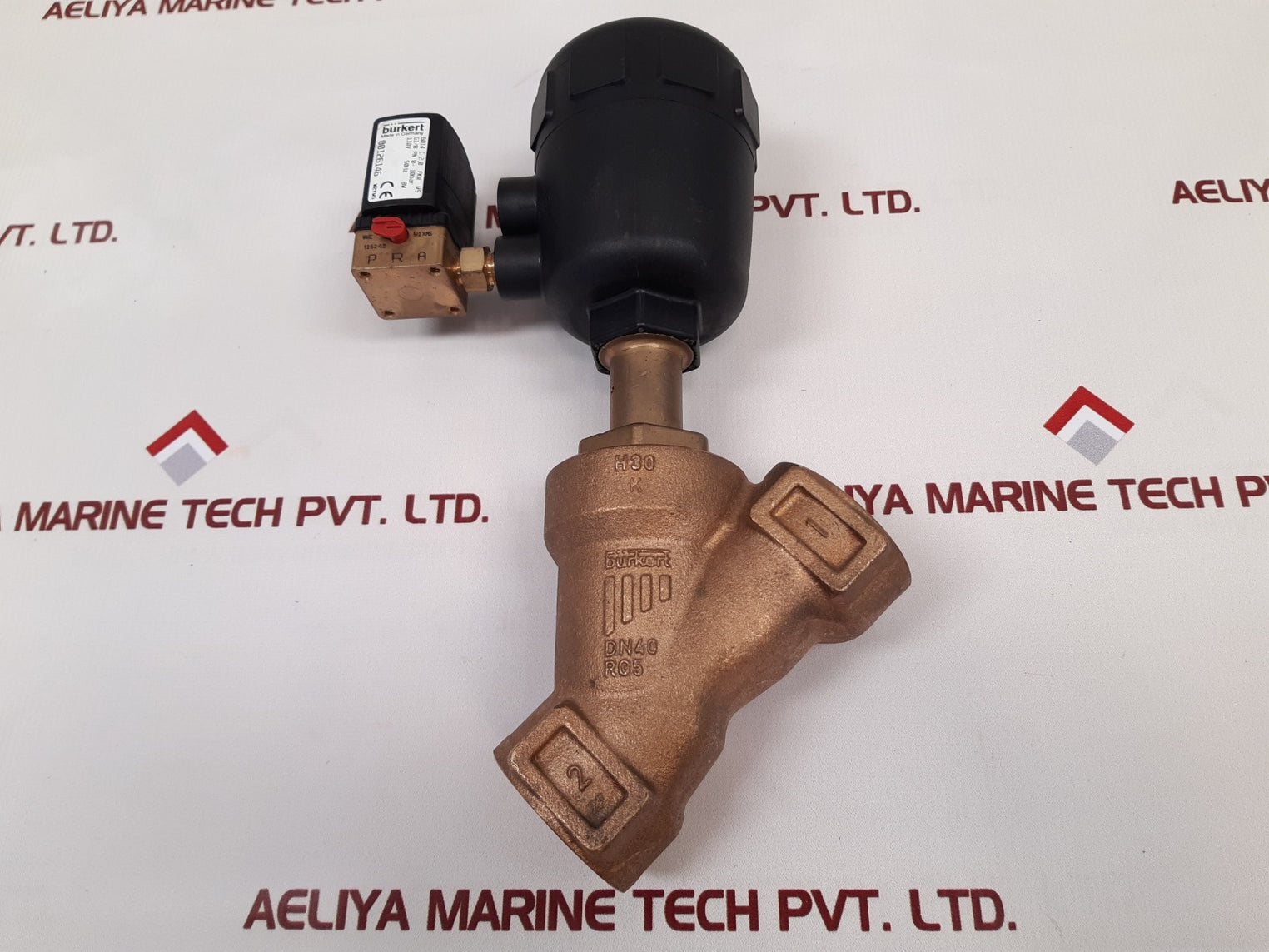 Burkert 2000A 40,0 Fkm Rg Angle Seat Valve With 6014 C 2,0 Fkm Ms