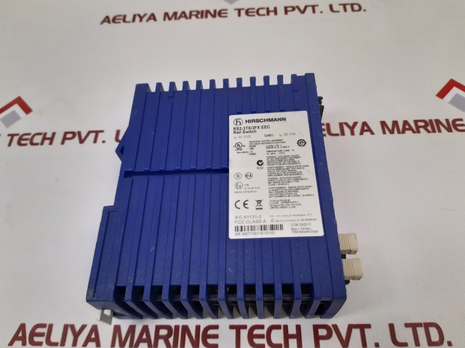 Hirschmann rs2-3tx/2fx eec rail switch 