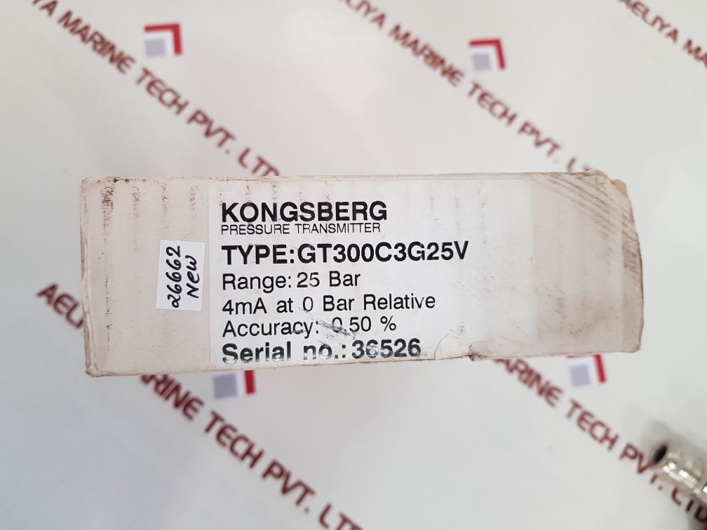 Kongsberg gt300c3g25v pressure transmitter