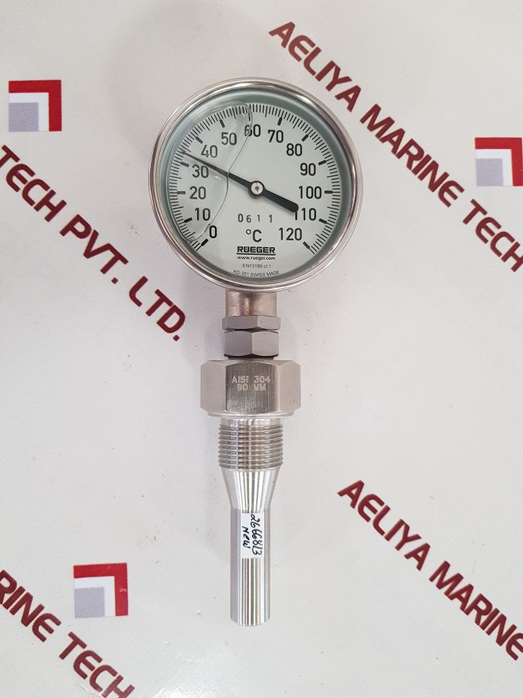 Rueger en13190 cl.1 thermometer 0 to 120°c
