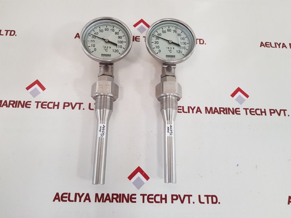 Rueger en13190 cl.1 thermometer 0-120'c New