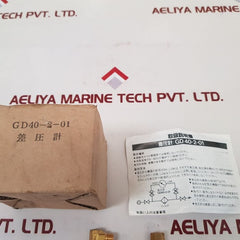 Smc Gd40-2-01 Pressure Gauge 0 To 0.2 Mpa