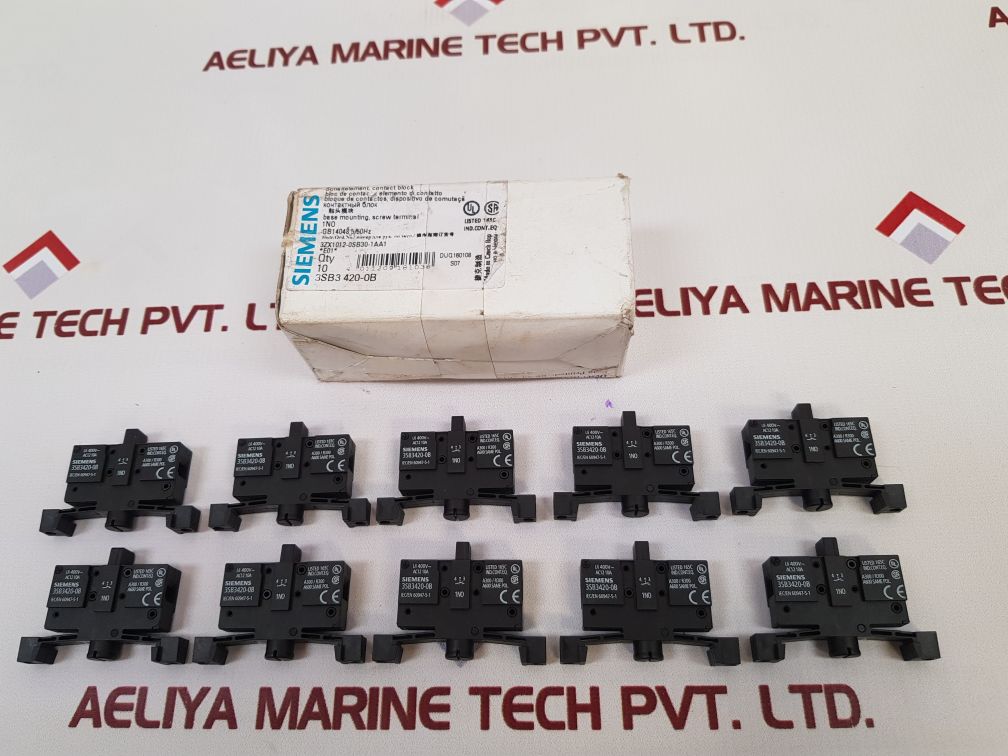 Set Of 5X Siemens 3Sb3420-0B Contact Block