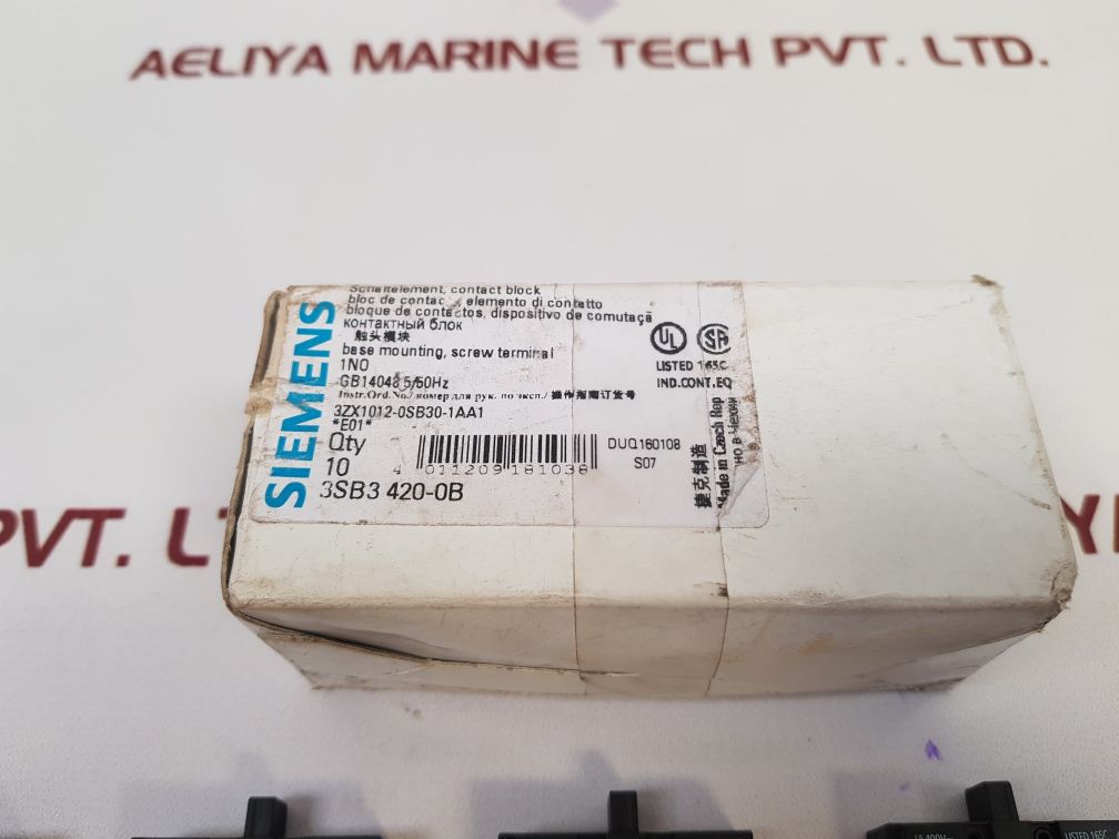 Set Of 5X Siemens 3Sb3420-0B Contact Block