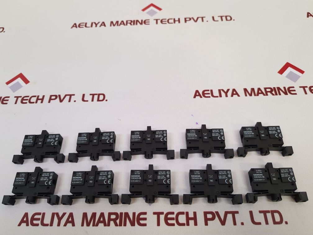 Set Of 5X Siemens 3Sb3420-0B Contact Block