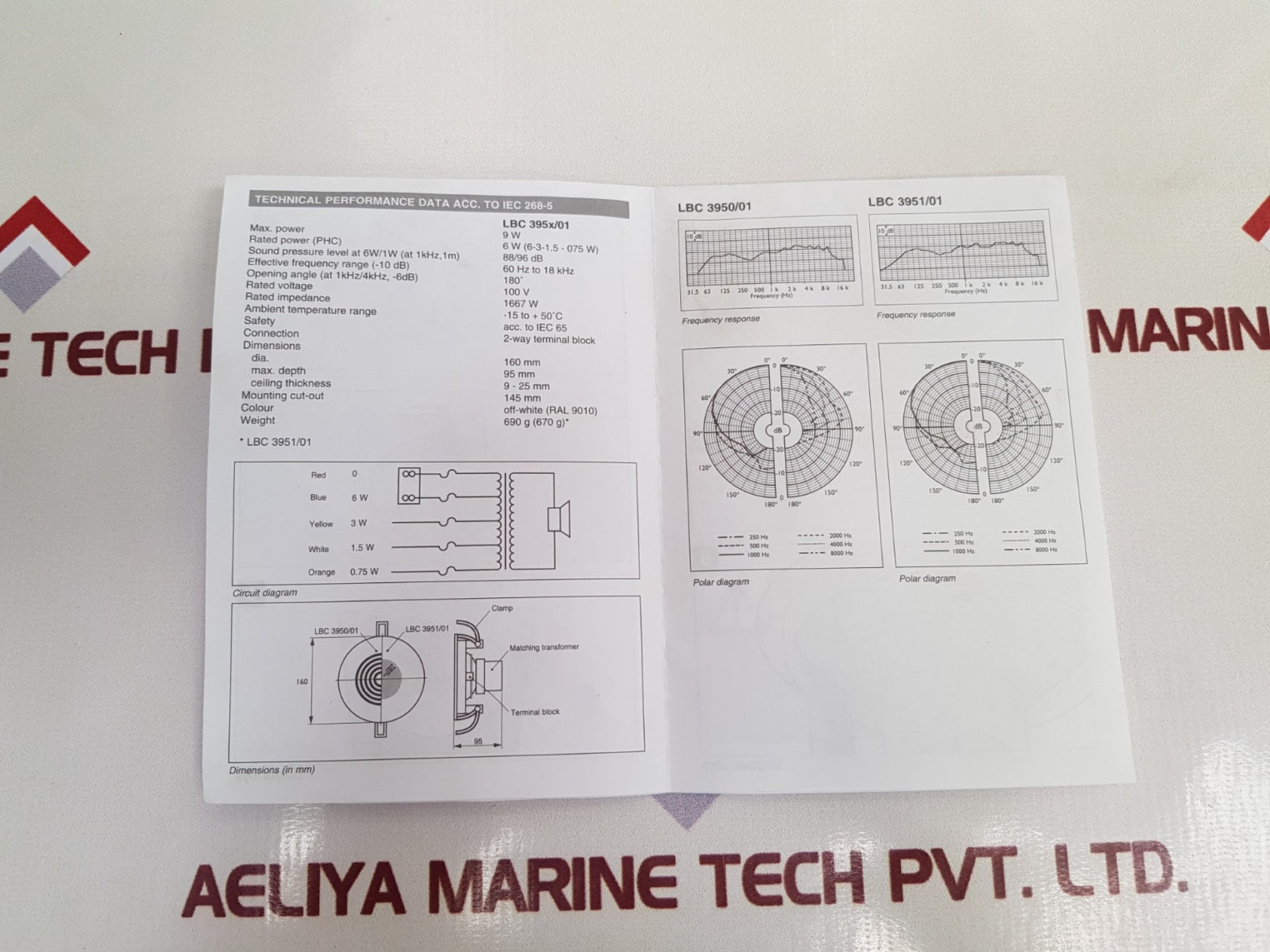 Bosch Lbc 3950/01 Ceiling Loudspeaker 6W