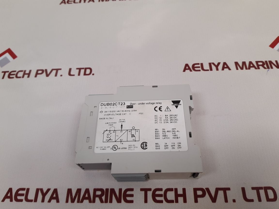 Carlo Gavazzi Dub02Ct23 Over-under Voltage Relay New