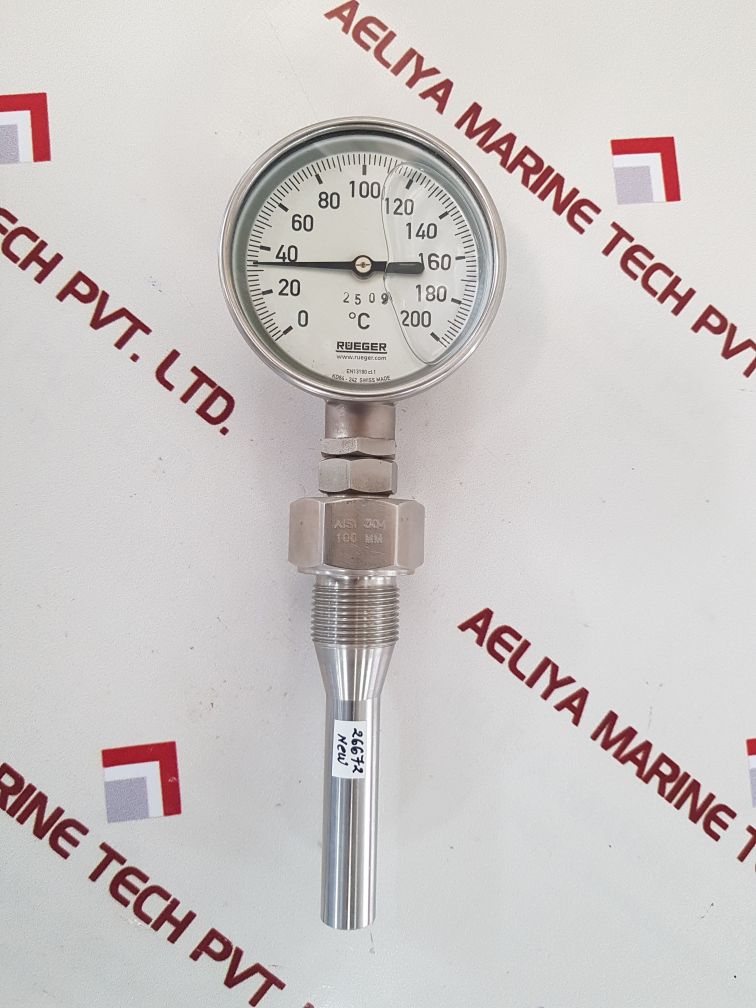 Rueger en13190 cl. 1 thermometer 0 to 200°c
