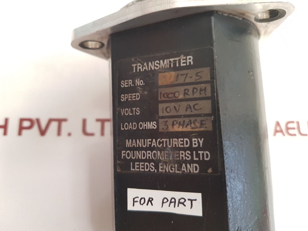 Foundrometers Transmitter 1000 Rpm