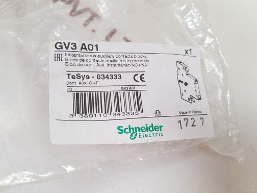 Schneider electric gv3a01 auxiliary contacts blocks